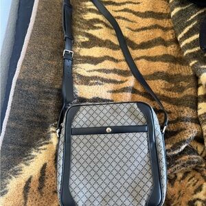Gucci Black and Gray Messenger Bag